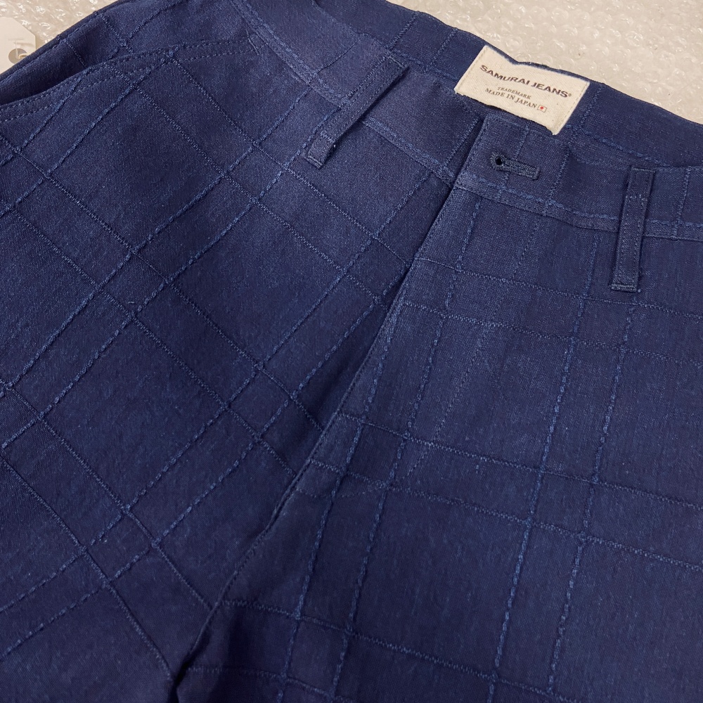 SJAP26-ARS 藍刺し子ラティストラウザーズ SJAP26ARS SAMURAIJEANS サムライジーンズデニムジーンズの画像
