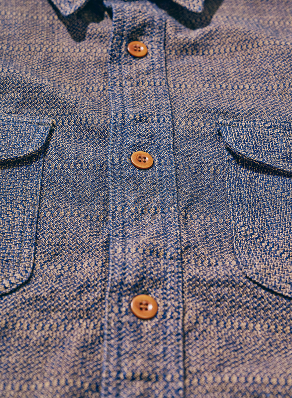 SSS26-KSK カノコ・アイマダラワークシャツ SSS26KSK SAMURAIJEANS サムライジーンズワークシャツ 長袖シャツの画像