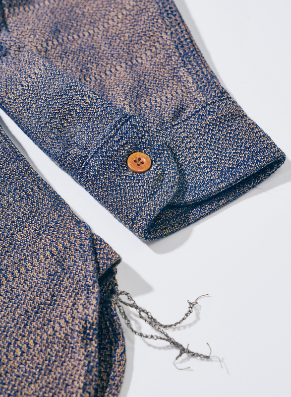 SSS26-KSK カノコ・アイマダラワークシャツ SSS26KSK SAMURAIJEANS サムライジーンズワークシャツ 長袖シャツの画像