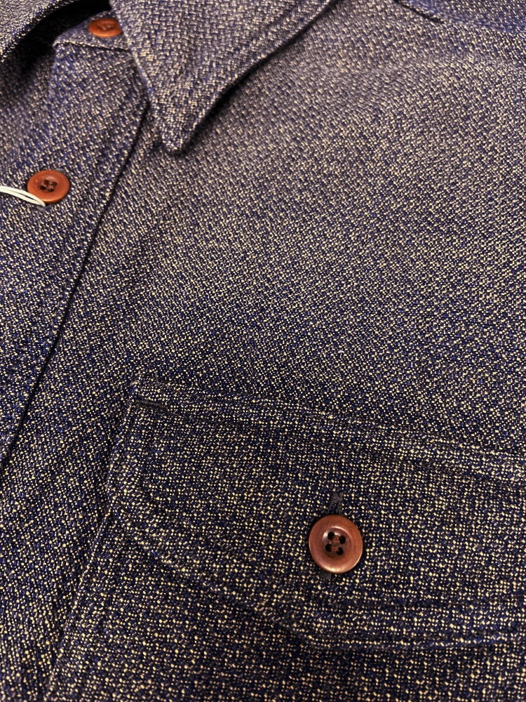 SSS26-KSK カノコ・アイマダラワークシャツ SSS26KSK SAMURAIJEANS サムライジーンズワークシャツ 長袖シャツの画像