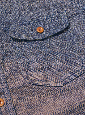 SSS26-KSK カノコ・アイマダラワークシャツ SSS26KSK SAMURAIJEANS サムライジーンズワークシャツ 長袖シャツの画像
