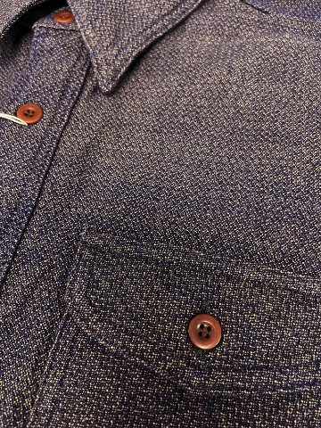 SSS26-KSK カノコ・アイマダラワークシャツ SSS26KSK SAMURAIJEANS サムライジーンズワークシャツ 長袖シャツの画像