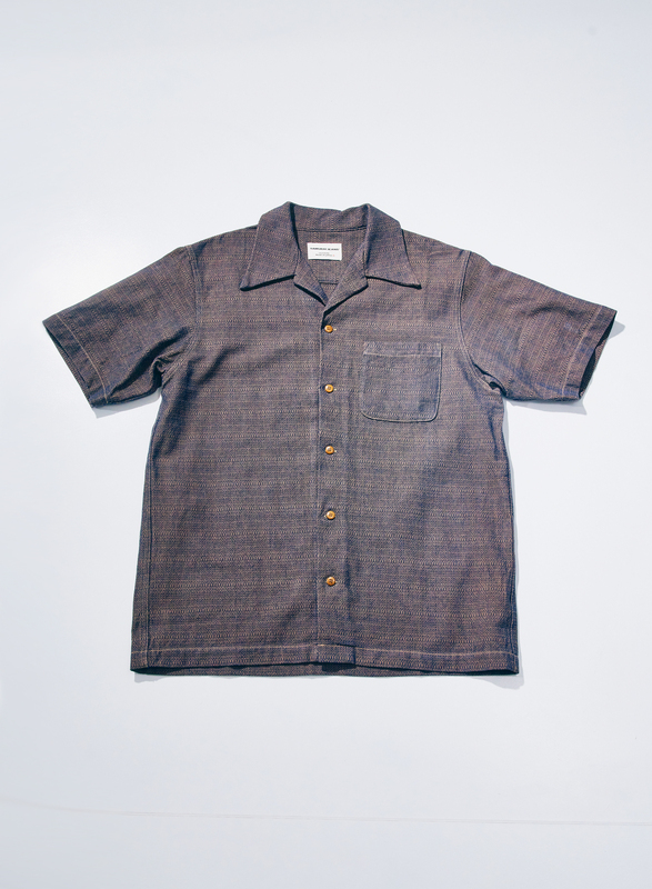 SOS26-KSK カノコ・アイマダラオープンカラーシャツ SOS26KSK SAMURAIJEANS サムライジーンズ サムライジーンズオープンカラーシャツの画像