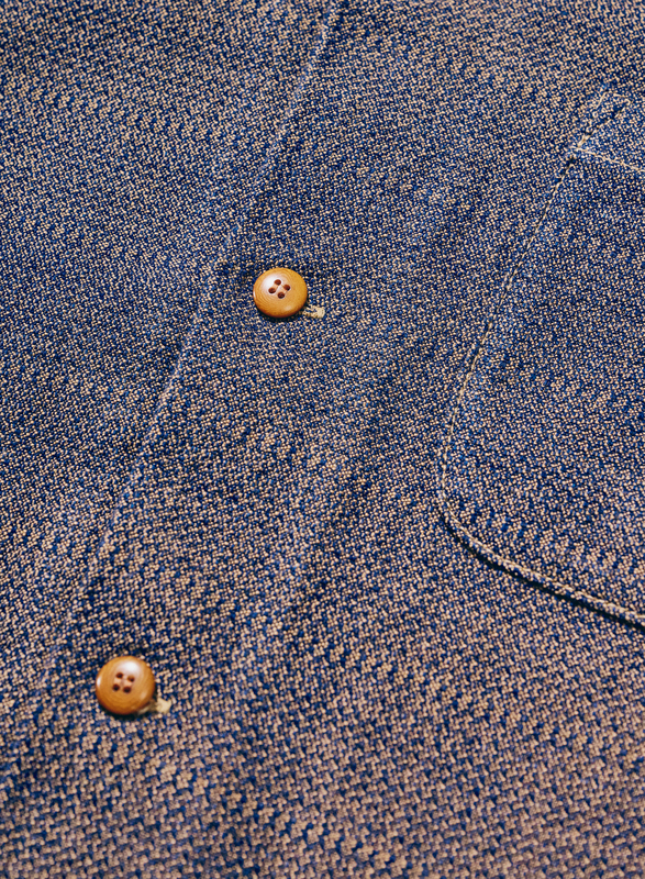 SOS26-KSK カノコ・アイマダラオープンカラーシャツ SOS26KSK SAMURAIJEANS サムライジーンズ サムライジーンズオープンカラーシャツの画像