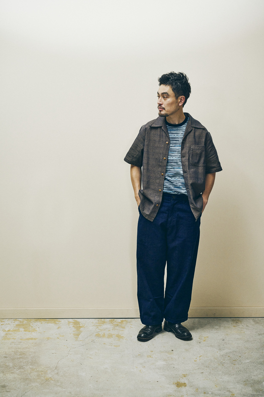 SOS26-KSK カノコ・アイマダラオープンカラーシャツ SOS26KSK SAMURAIJEANS サムライジーンズ サムライジーンズオープンカラーシャツの画像