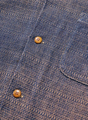 SOS26-KSK カノコ・アイマダラオープンカラーシャツ SOS26KSK SAMURAIJEANS サムライジーンズ サムライジーンズオープンカラーシャツの画像