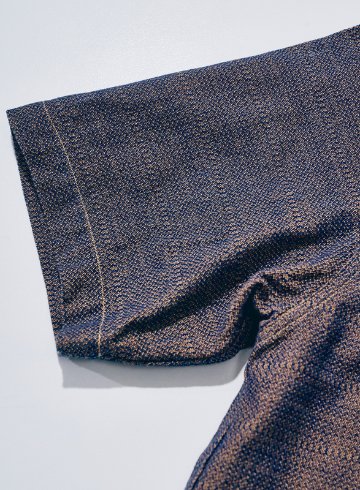 SOS26-KSK カノコ・アイマダラオープンカラーシャツ SOS26KSK SAMURAIJEANS サムライジーンズ サムライジーンズオープンカラーシャツの画像