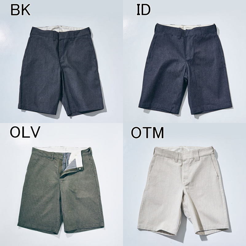 先行予約受付中！SWC250C-HB ショートパンツ SWC250CHB SAMURAIJEANS サムライジーンズデニムジーンズ SAMURAIWORKCLOTHES ヘリンボーンの画像