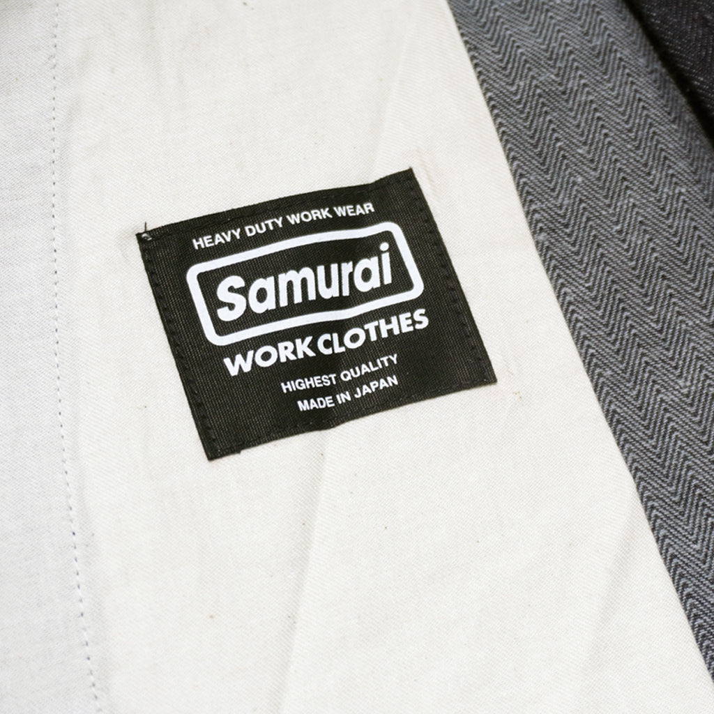 先行予約受付中！SWC250C-HB ショートパンツ SWC250CHB SAMURAIJEANS サムライジーンズデニムジーンズ SAMURAIWORKCLOTHES ヘリンボーンの画像