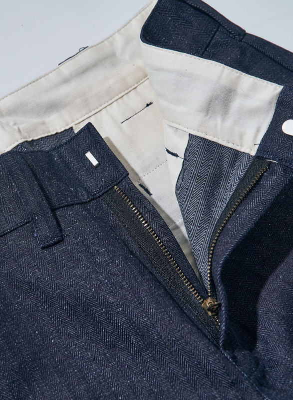 先行予約受付中！SWC250C-HB ショートパンツ SWC250CHB SAMURAIJEANS サムライジーンズデニムジーンズ SAMURAIWORKCLOTHES ヘリンボーンの画像