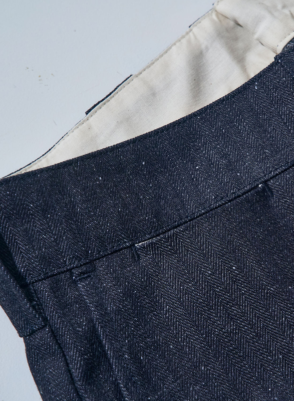 先行予約受付中！SWC250C-HB ショートパンツ SWC250CHB SAMURAIJEANS サムライジーンズデニムジーンズ SAMURAIWORKCLOTHES ヘリンボーンの画像