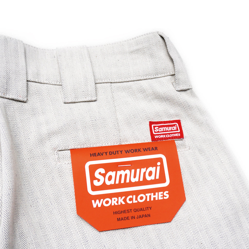 先行予約受付中！SWC250C-HB ショートパンツ SWC250CHB SAMURAIJEANS サムライジーンズデニムジーンズ SAMURAIWORKCLOTHES ヘリンボーンの画像