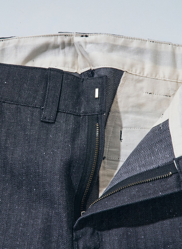 先行予約受付中！SWC250C-HB ショートパンツ SWC250CHB SAMURAIJEANS サムライジーンズデニムジーンズ SAMURAIWORKCLOTHES ヘリンボーンの画像