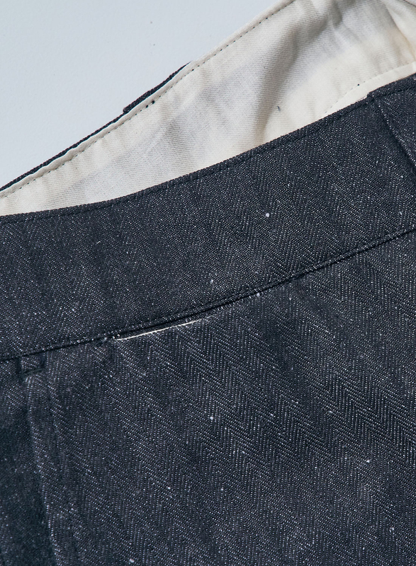 先行予約受付中！SWC250C-HB ショートパンツ SWC250CHB SAMURAIJEANS サムライジーンズデニムジーンズ SAMURAIWORKCLOTHES ヘリンボーンの画像