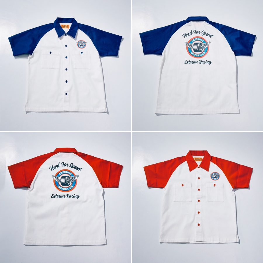 SMGS26 半袖オープンシャツ SAMURAIJEANS サムライジーンズワークシャツ サムライジーンズシャツ サムライ倶楽部 ワークシャツの画像