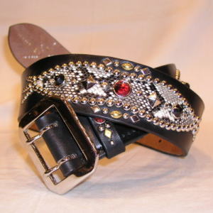 旧商品スペシャルプライス！SD-B50-01-ブラック-スタッズベルト50-01-SDB5001-BUFFSNINE(バフズナイン)の画像