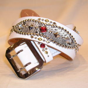 旧商品スペシャルプライス！SD-B50-01-WH-スタッズベルト50-01-SDB5001-BUFFSNINE(バフズナイン)の画像