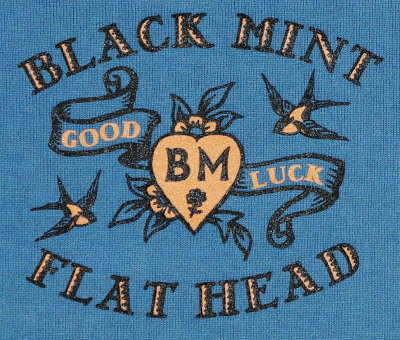 TNV-06W-サックスブルー-WISHING FOR-TNV06W-FLATHEAD-フラットヘッドTシャツ-フラットヘッドポロシャツ-BLACKMINT-ブラックミントTシャツの画像