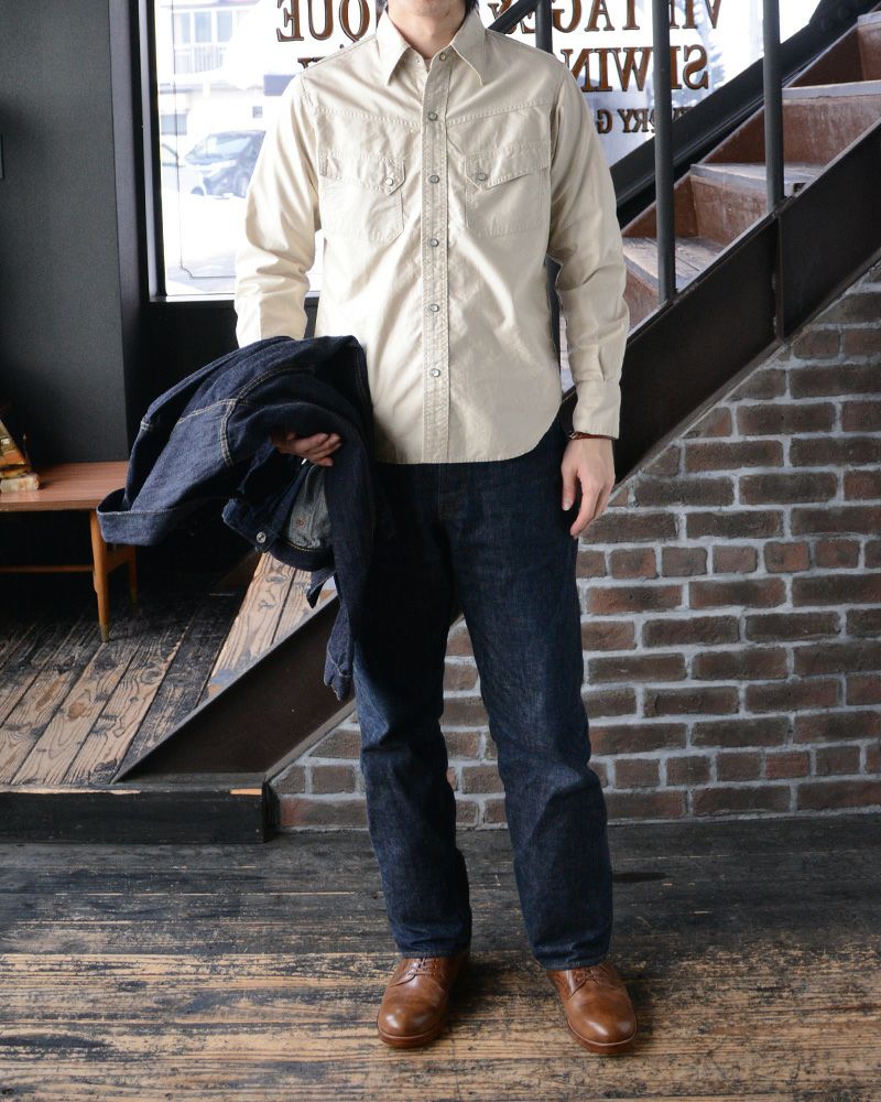 7501-EM1 NORTH EMB SHIRT DELUXEWARE デラックスウエアシャツ シャツ長袖の画像