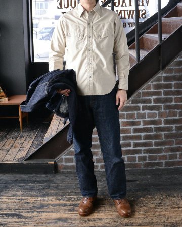 7501-EM1 NORTH EMB SHIRT DELUXEWARE デラックスウエアシャツ シャツ長袖の画像