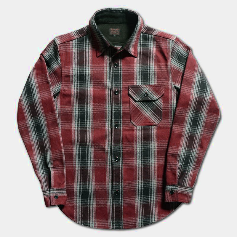 HV-59 OMBRE HEAVY NEL SHIRT HV59 DELUXEWARE デラックスウエアシャツ シャツ長袖 ネルシャツの画像