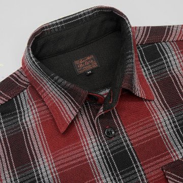 HV-59 OMBRE HEAVY NEL SHIRT HV59 DELUXEWARE デラックスウエアシャツ シャツ長袖 ネルシャツの画像