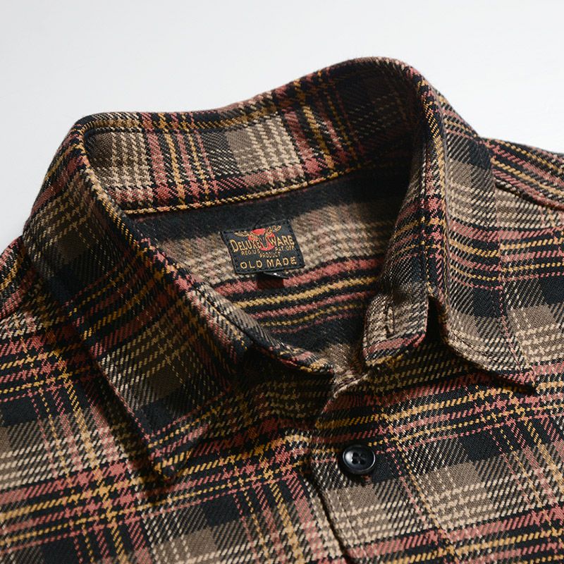 HV-60 MULTCH CHECK NEL HV60 DELUXEWARE デラックスウエアシャツ シャツ長袖 ネルシャツの画像