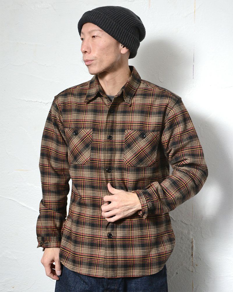HV-60 MULTCH CHECK NEL HV60 DELUXEWARE デラックスウエアシャツ シャツ長袖 ネルシャツの画像