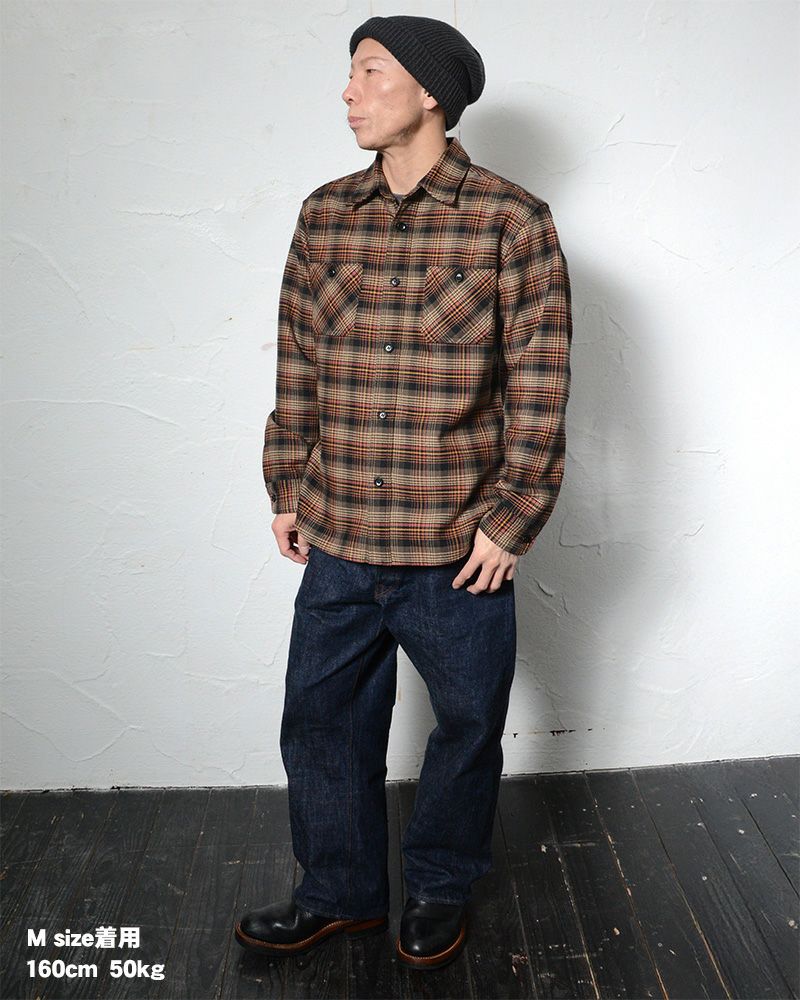HV-60 MULTCH CHECK NEL HV60 DELUXEWARE デラックスウエアシャツ シャツ長袖 ネルシャツの画像