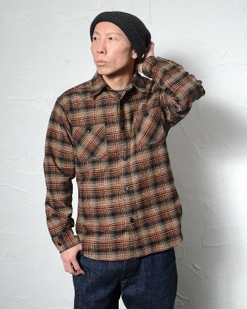 HV-60 MULTCH CHECK NEL HV60 DELUXEWARE デラックスウエアシャツ シャツ長袖 ネルシャツの画像