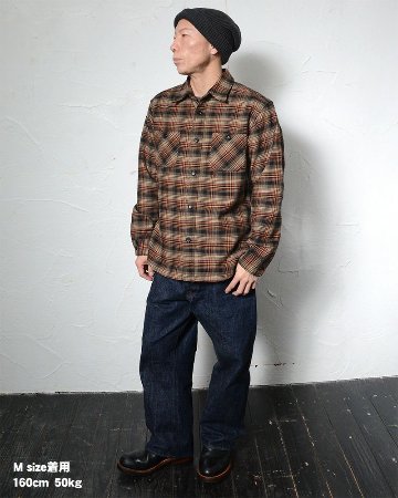 HV-60 MULTCH CHECK NEL HV60 DELUXEWARE デラックスウエアシャツ シャツ長袖 ネルシャツの画像