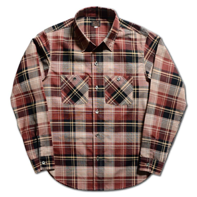 LV-33 VINTAGE RED CHECK LV33 DELUXEWARE デラックスウエアシャツ シャツ長袖の画像