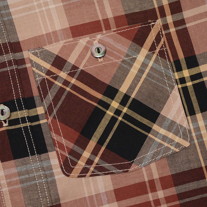 LV-33 VINTAGE RED CHECK LV33 DELUXEWARE デラックスウエアシャツ シャツ長袖の画像