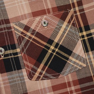 LV-33 VINTAGE RED CHECK LV33 DELUXEWARE デラックスウエアシャツ シャツ長袖の画像