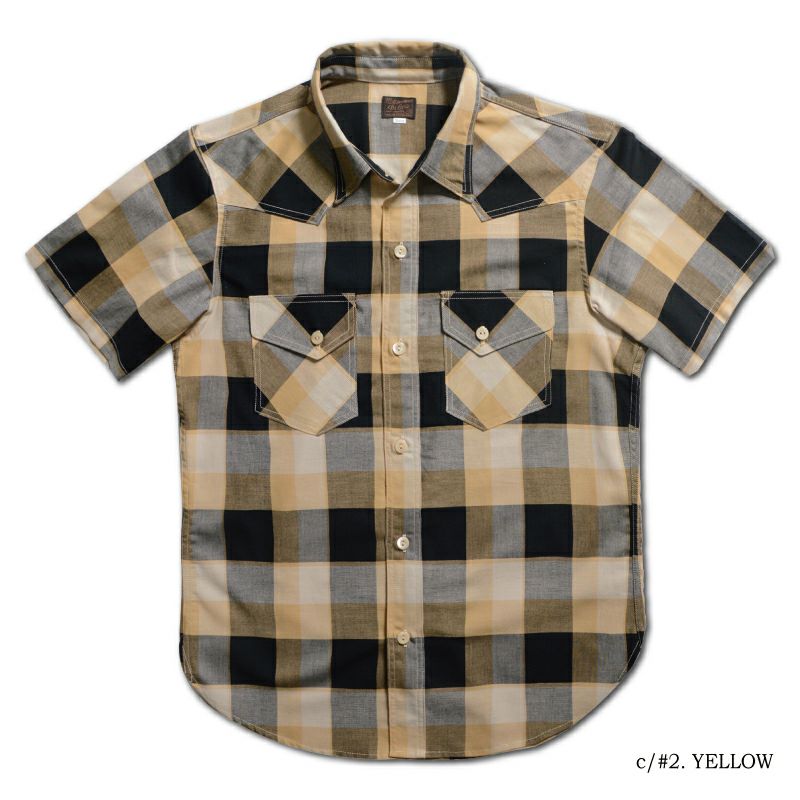 WWS-32S WESTERN CHECK SHIRT WWS32S DELUXEWARE デラックスウエア半袖シャツ シャツ半袖の画像