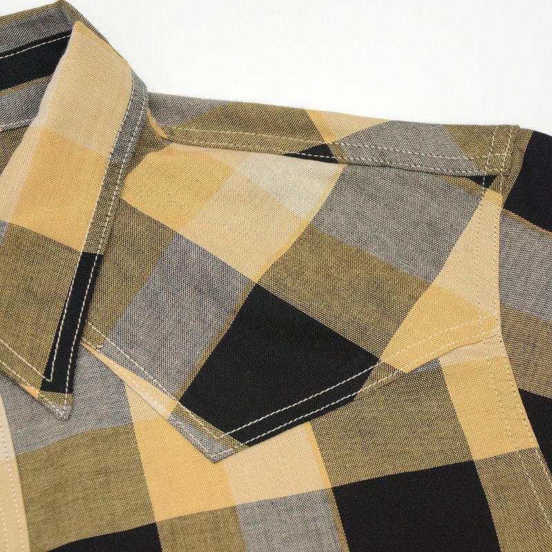 WWS-32S WESTERN CHECK SHIRT WWS32S DELUXEWARE デラックスウエア半袖シャツ シャツ半袖の画像