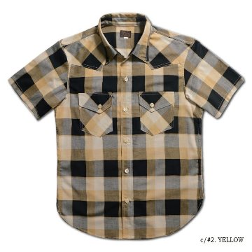 WWS-32S WESTERN CHECK SHIRT WWS32S DELUXEWARE デラックスウエア半袖シャツ シャツ半袖の画像