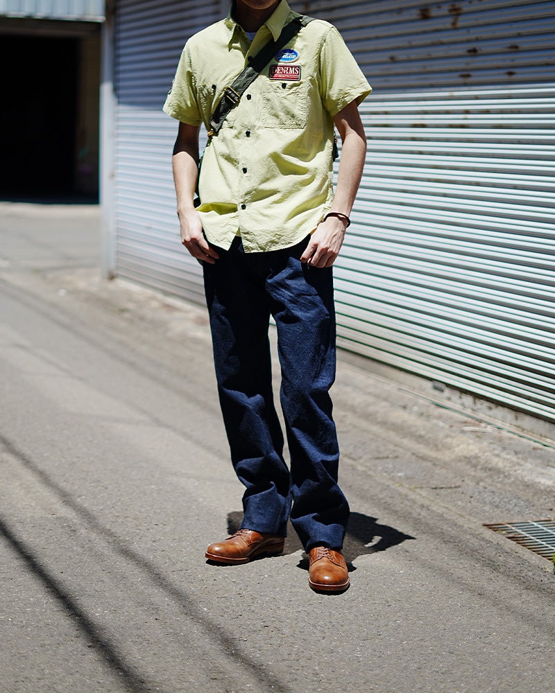 WWS-33SPT SHORT WORK SHIRT WWS33SPT DELUXEWARE デラックスウエア半袖シャツ シャツ半袖の画像