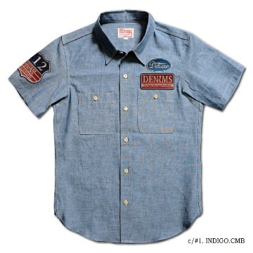 WWS-33SPT SHORT WORK SHIRT WWS33SPT DELUXEWARE デラックスウエア半袖シャツ シャツ半袖の画像