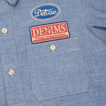 WWS-33SPT SHORT WORK SHIRT WWS33SPT DELUXEWARE デラックスウエア半袖シャツ シャツ半袖の画像