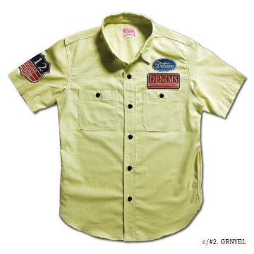 WWS-33SPT SHORT WORK SHIRT WWS33SPT DELUXEWARE デラックスウエア半袖シャツ シャツ半袖の画像