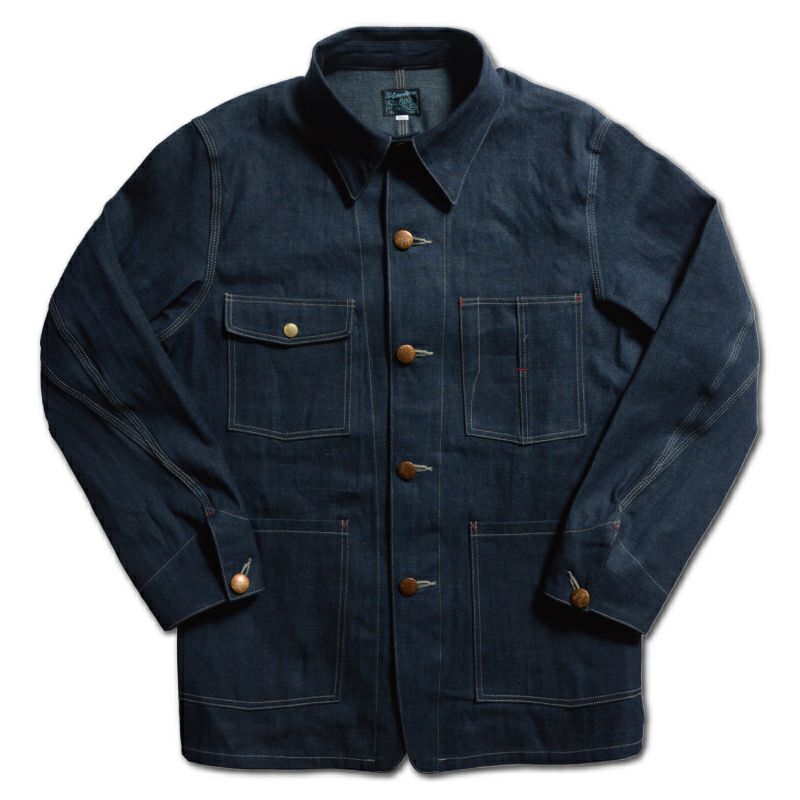 111XX 40S 10.5oz DARK DENIM COVERALL DELUXEWARE デラックスウエアジャケット アウターの画像