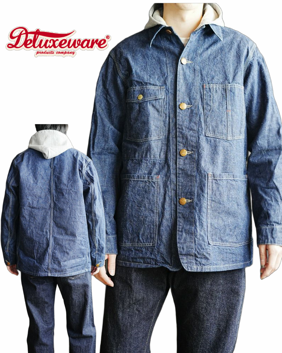 111XX 40S 10.5oz DARK DENIM COVERALL DELUXEWARE デラックスウエアジャケット アウターの画像