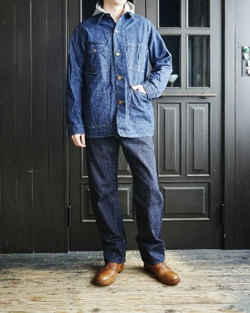 111XX 40S 10.5oz DARK DENIM COVERALL DELUXEWARE デラックスウエアジャケット アウターの画像