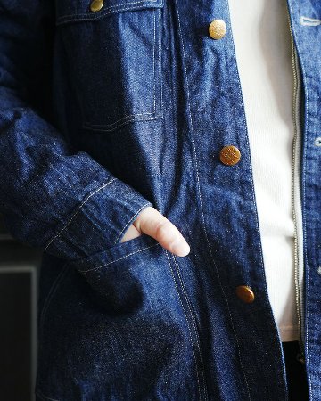 111XX 40S 10.5oz DARK DENIM COVERALL DELUXEWARE デラックスウエアジャケット アウターの画像