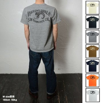 DXTS-2601 SADDLE DXTS2601 DELUXEWARE デラックスウエアＴシャツの画像