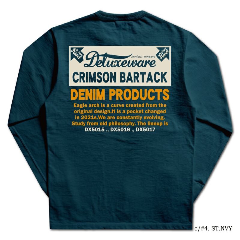 BRGX-264 CRIMSON BARTACK BRGX264 DELUXEWARE デラックスウエア長袖Tシャツ ロンTの画像