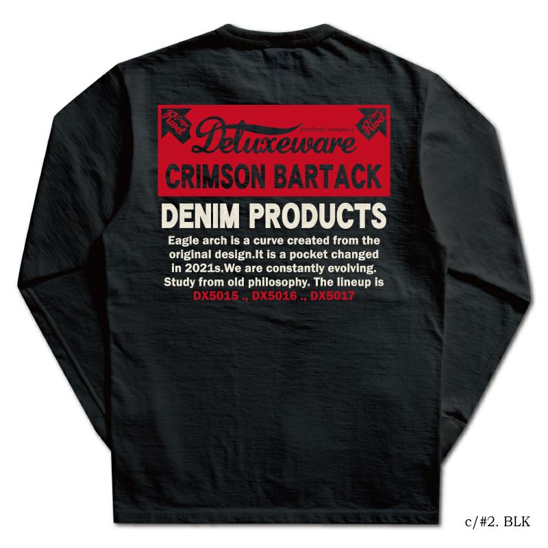 BRGX-264 CRIMSON BARTACK BRGX264 DELUXEWARE デラックスウエア長袖Tシャツ ロンTの画像