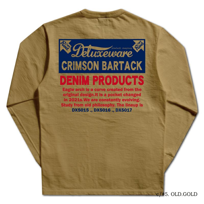 BRGX-264 CRIMSON BARTACK BRGX264 DELUXEWARE デラックスウエア長袖Tシャツ ロンTの画像