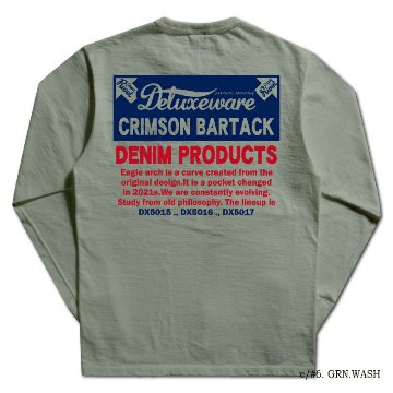 BRGX-264 CRIMSON BARTACK BRGX264 DELUXEWARE デラックスウエア長袖Tシャツ ロンTの画像